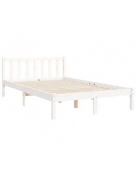 Giroletto con Testiera Bianco Small Double Legno Massello