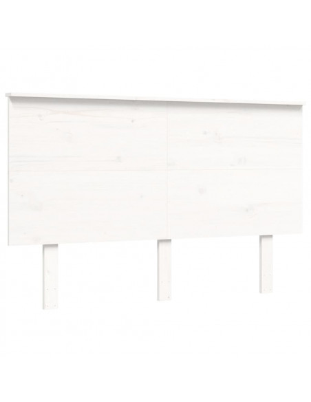 Giroletto con Testiera Bianco Small Double Legno Massello