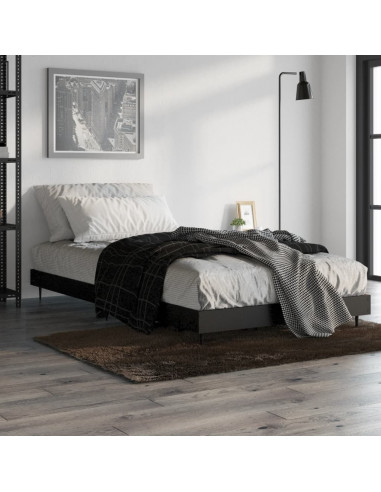 Giroletto Nero 90x190 cm in Legno Multistrato