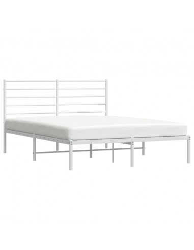 Giroletto con Testiera Metallo Bianco 150x200 cm