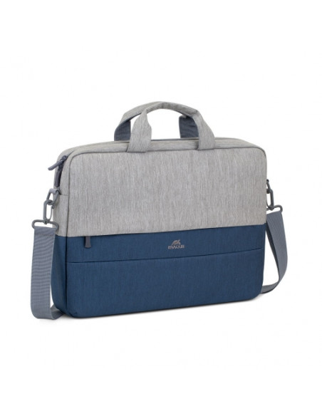 BORSA RIVACASE PRATER 15,6" antifurto - Grigio /Blu - R7532GD
