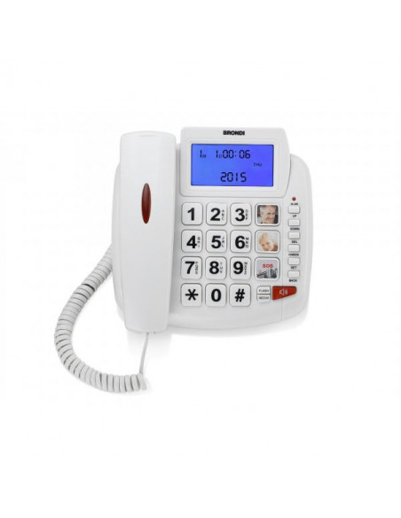 Brondi Bravo 90 Telefono analogico Identificatore di chiamata Bianco