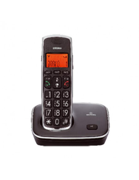 Brondi Bravo Gold Telefono DECT Nero Identificatore di chiamata