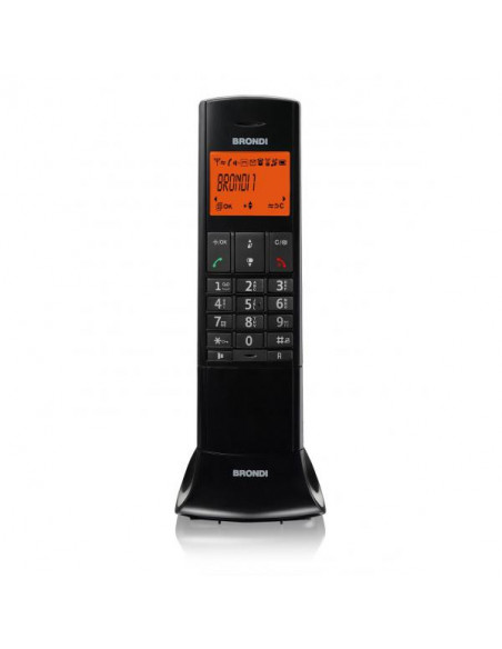 Brondi Lemure Telefono DECT Nero Identificatore di chiamata