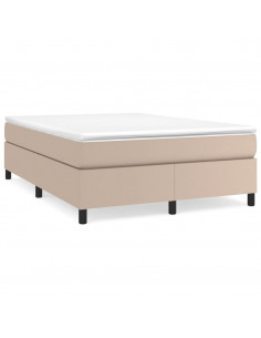 Giroletto a Molle con Materasso Cappuccino 160x200cm Similpelle 2