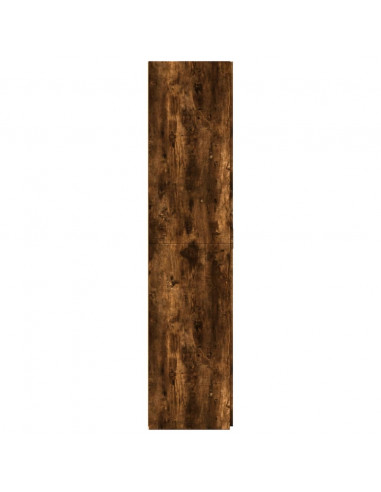 Credenza Rovere Fumo 70x42,5x185 cm in Legno Multistrato