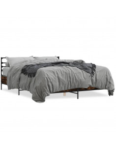 Giroletto Rovere Fumo 150x200 cm in Legno Multistrato Metallo 2