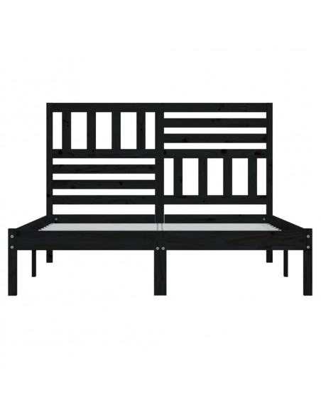 Giroletto Nero 150x200 cm King in Legno Massello di Pino