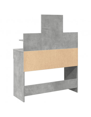 Toeletta con LED Grigio Cemento 100x40x130 cm