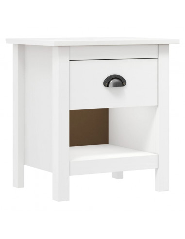 Comodini Hill 2 pz 46x35x49,5 cm Legno Massello di Pino