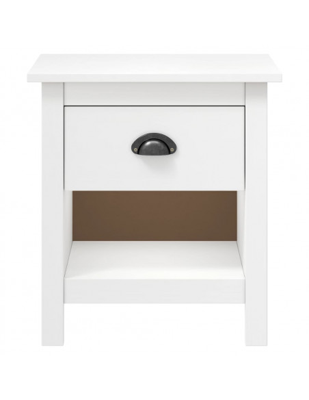 Comodini Hill 2 pz 46x35x49,5 cm Legno Massello di Pino