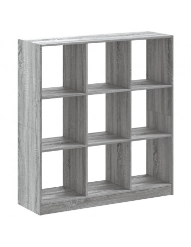 Libreria Grigio Sonoma 102x32x108 cm in Legno Multistrato