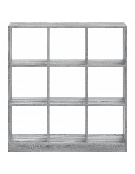 Libreria Grigio Sonoma 102x32x108 cm in Legno Multistrato