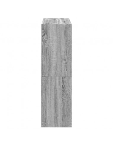 Libreria Grigio Sonoma 102x32x108 cm in Legno Multistrato