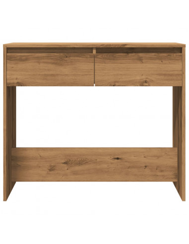 Tavolo Consolle Rovere Artigianale 89x41x76,5cm in Truciolato