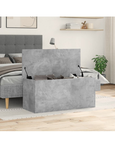 Contenitore Grigio Cemento 100x42x46 cm in Legno Multistrato