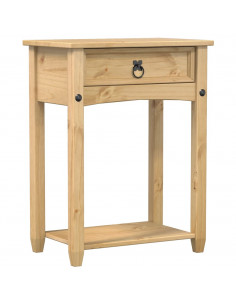 Tavolino Consolle Corona 55x35x73 cm in Legno Massello di Pino 2