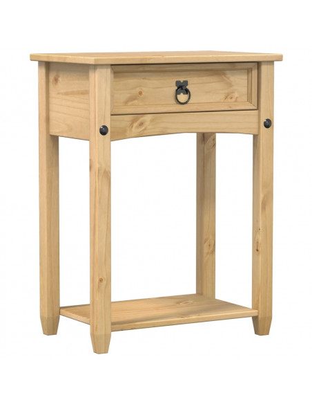 Tavolino Consolle Corona 55x35x73 cm in Legno Massello di Pino