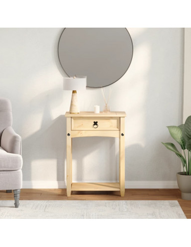 Tavolino Consolle Corona 55x35x73 cm in Legno Massello di Pino