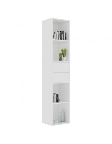 Libreria Bianca 36x30x171 cm in Legno Multistrato