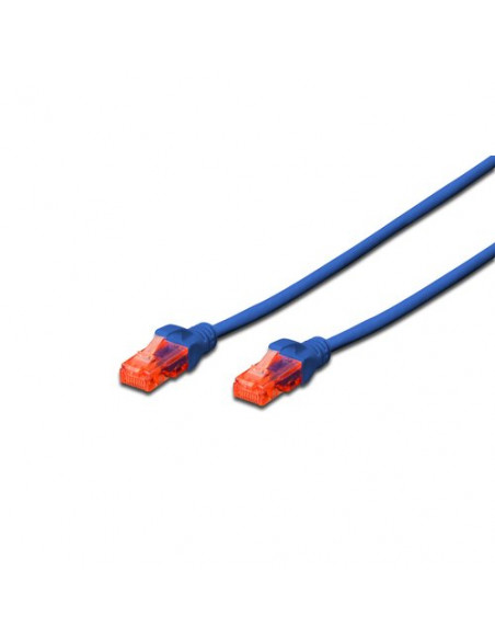 CAVO RETE DIGITUS CAT. 6 UTP NON SCHERMATO LSZH BLU 25cm