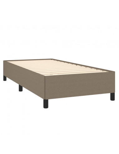 Giroletto a Molle con Materasso Tortora 100x200 cm in Tessuto