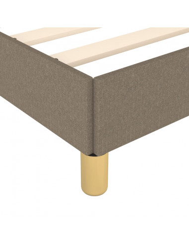 Giroletto con Testiera Tortora 90x200 cm in Tessuto