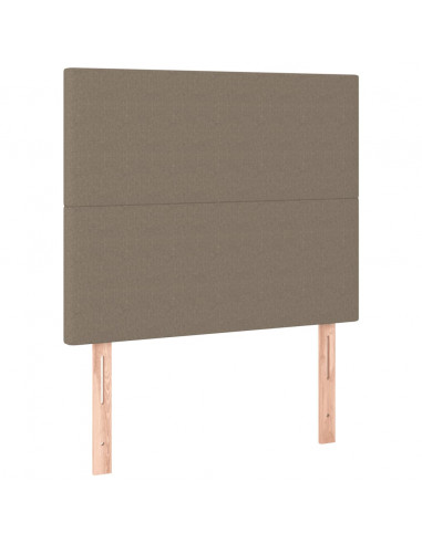 Giroletto con Testiera Tortora 90x200 cm in Tessuto