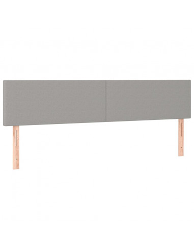 Giroletto a Molle con Materasso Grigio Chiaro180x200 cm Tessuto