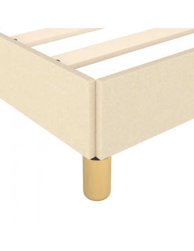 Giroletto con Testiera Crema 180x200 cm in Tessuto