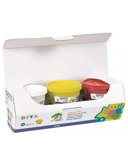 Colori a dita Fila 534100 GIOTTO Tinte assortite Tinte assortite