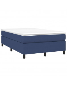 Struttura Letto a Rete a Molle Blu 120x200 cm in Tessuto 2