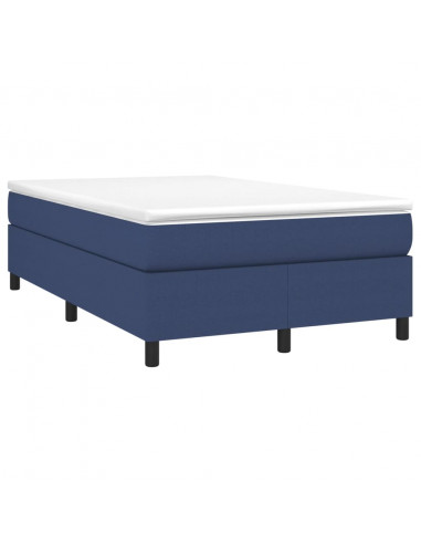 Struttura Letto a Rete a Molle Blu 120x200 cm in Tessuto
