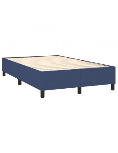 Struttura Letto a Rete a Molle Blu 120x200 cm in Tessuto