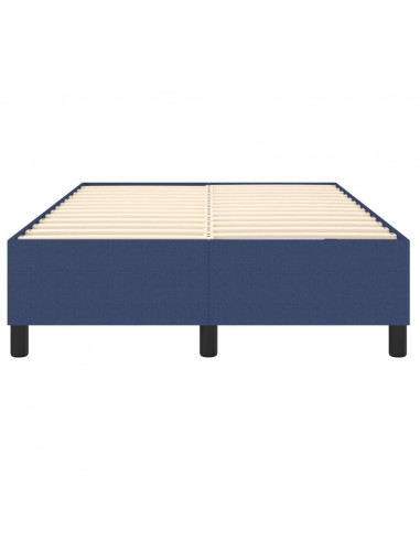 Struttura Letto a Rete a Molle Blu 120x200 cm in Tessuto