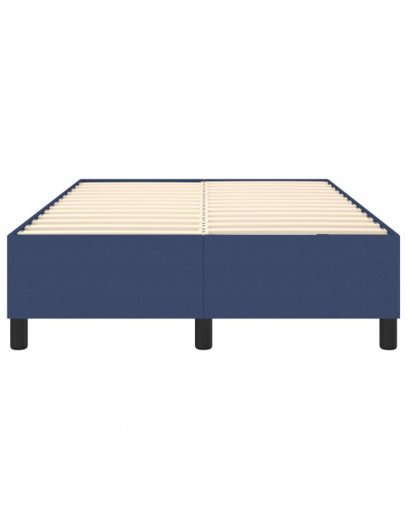 Struttura Letto a Rete a Molle Blu 120x200 cm in Tessuto