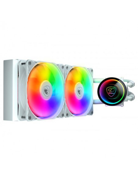 Cougar Poseidon Elite 240 ARGB CPU Liquid Cooler Intel sk1700 AMD AM4/AM5 Bianco