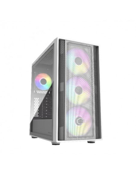 Cooler Master Masterbox 600 BTF ARGB White Middle Tower Vetro Temperato No-Power minITX/mATX/ATX/E-ATX