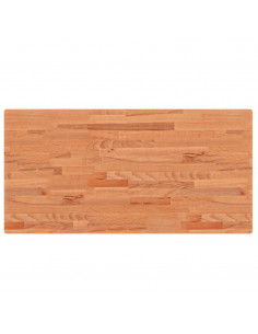 Piano Bagno 100x50x4 cm in Legno Massello di Faggio 2