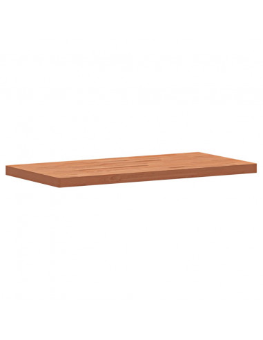 Piano Bagno 100x50x4 cm in Legno Massello di Faggio