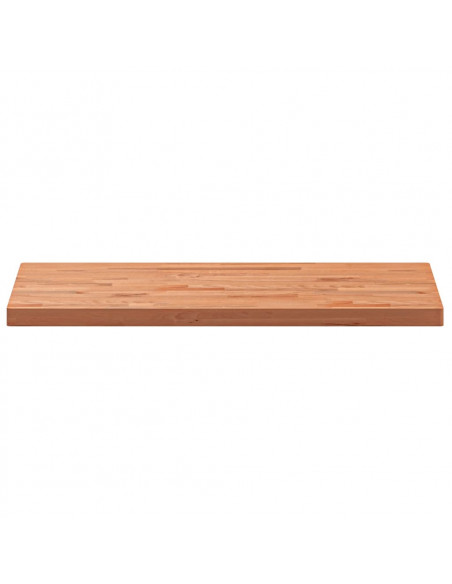 Piano Bagno 100x50x4 cm in Legno Massello di Faggio