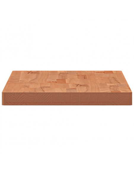 Piano Bagno 100x50x4 cm in Legno Massello di Faggio