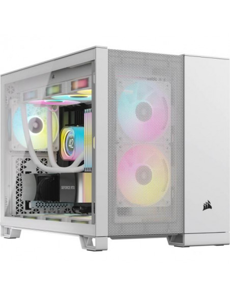 Corsair 2500D Airflow White Micro-ATX Vetro Temperato No-Power minITX/mATX