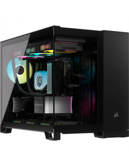 Corsair 2500X Black Micro-ATX Vetro Temperato No-Power minITX/mATX