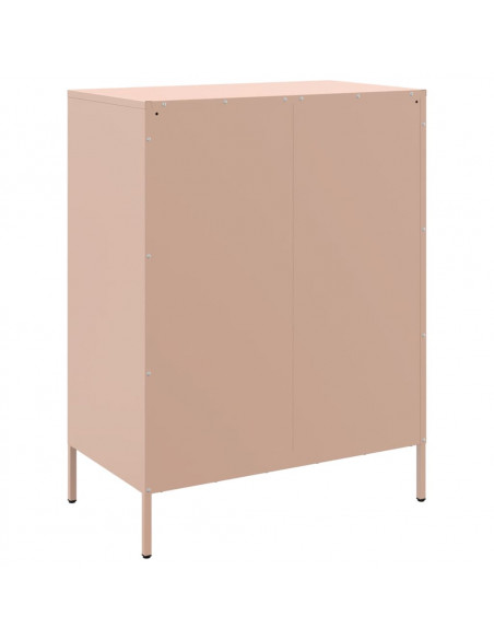 Credenza Rosa 68x39x89 cm in Acciaio