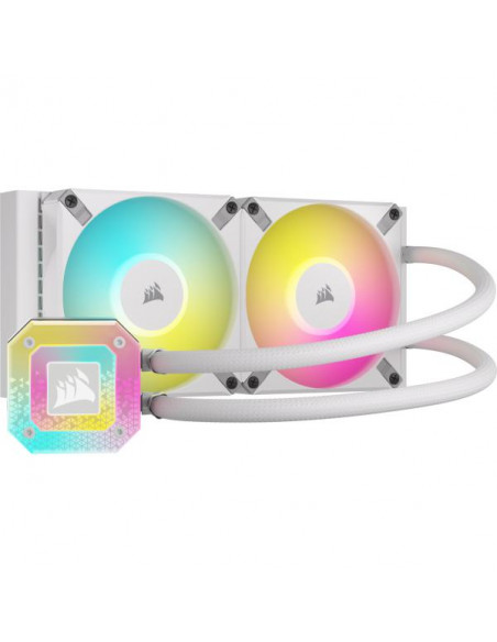Corsair iCUE H100i Elite Capplix XT CPU Liquid Cooler Intel 1700/1200/2066 AMD AM4/sTRX4 Bianco