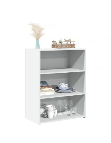 Credenza Bianca 70x41x93 cm in Legno Multistrato