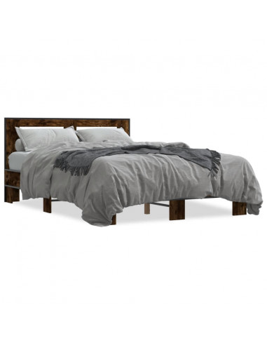 Giroletto Rovere Fumo 135x190 cm in Legno Multistrato Metallo