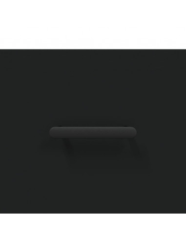 Mobile a Parete Nero 100x36,5x35 cm in Legno Multistrato