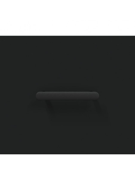 Mobile a Parete Nero 100x36,5x35 cm in Legno Multistrato